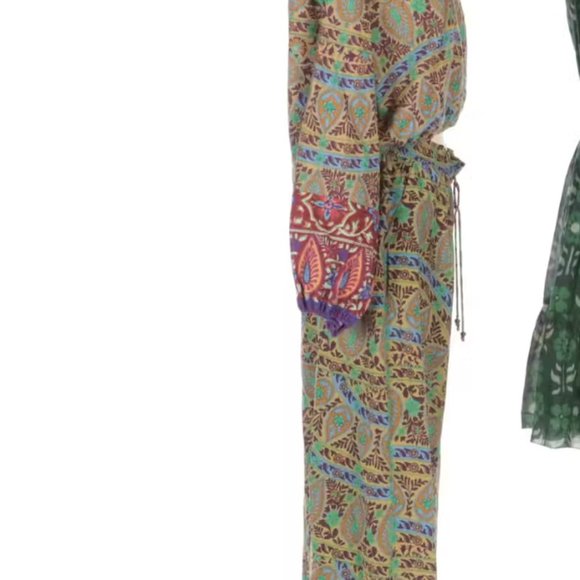 Boteh Paisley Pant and Crop Top Set - Picture 2 of 6